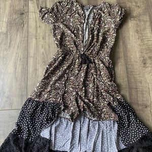 Girls XL Art Class shorts romper with duster